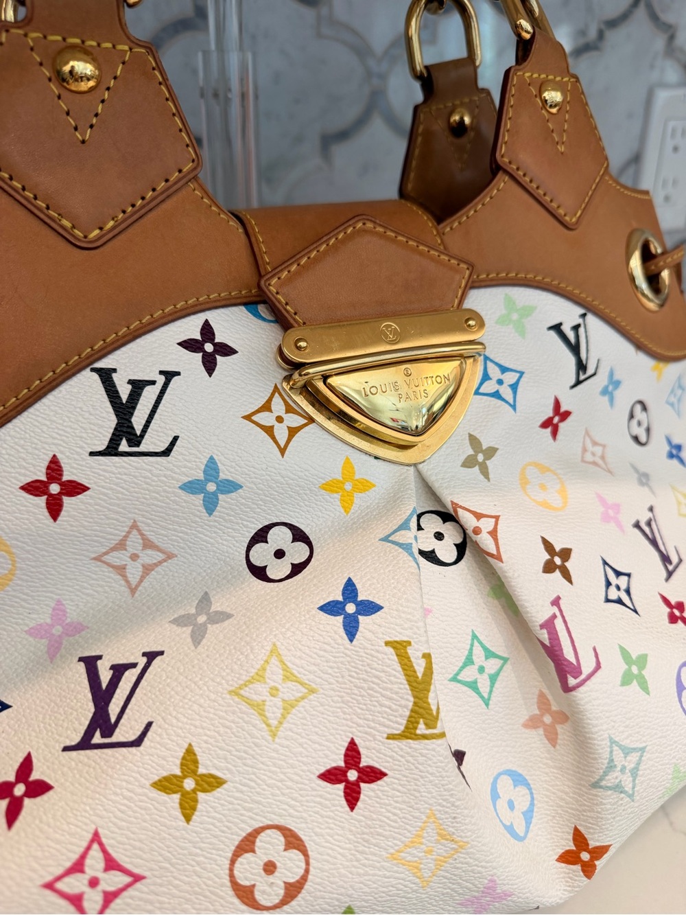 Louis Vuitton Monogram Murakami Ursula Shoulder Bag - Picture 3 of 9